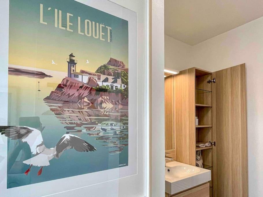 Bel Appartement Expose Sud-Ouest Avec Terrasse Carantec Extérieur photo