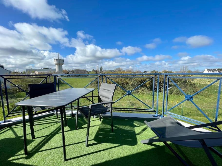 Bel Appartement Expose Sud-Ouest Avec Terrasse Carantec Extérieur photo